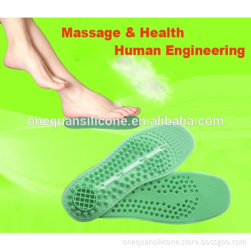 High quality soft silicone foot massage pads silicone shoes pad